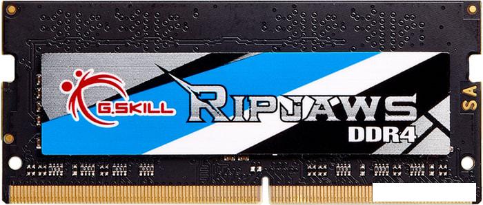 Оперативная память G.Skill Ripjaws 8GB DDR4 SODIMM PC4-25600 F4-3200C22S-8GRS - фото