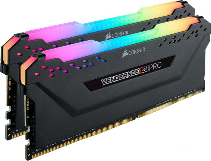 Оперативная память Corsair Vengeance RGB PRO 2x8GB DDR4 PC4-28800 CMW16GX4M2D3600C18 - фото