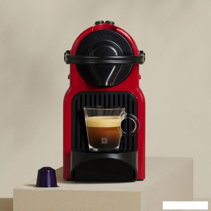 Капсульная кофеварка Nespresso Inissia C40 (красный) - фото