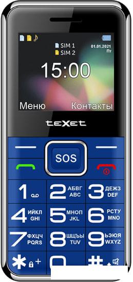 Мобильный телефон TeXet TM-B319 (синий) - фото