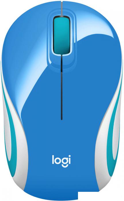 Мышь Logitech M187 (голубой) - фото