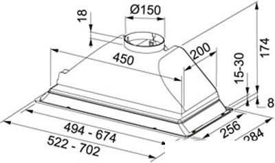 Кухонная вытяжка Franke FBI 502 XS [110.0200.767] - фото