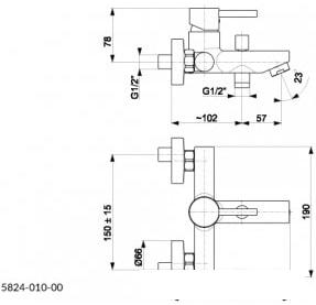 Смеситель Armatura Neda Black 5824-010-81 - фото