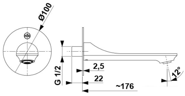 Излив Armatura Halit 836-003-00 - фото