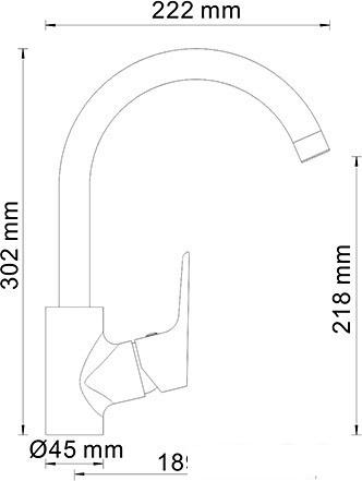 Смеситель Wasserkraft Lippe 4507 - фото