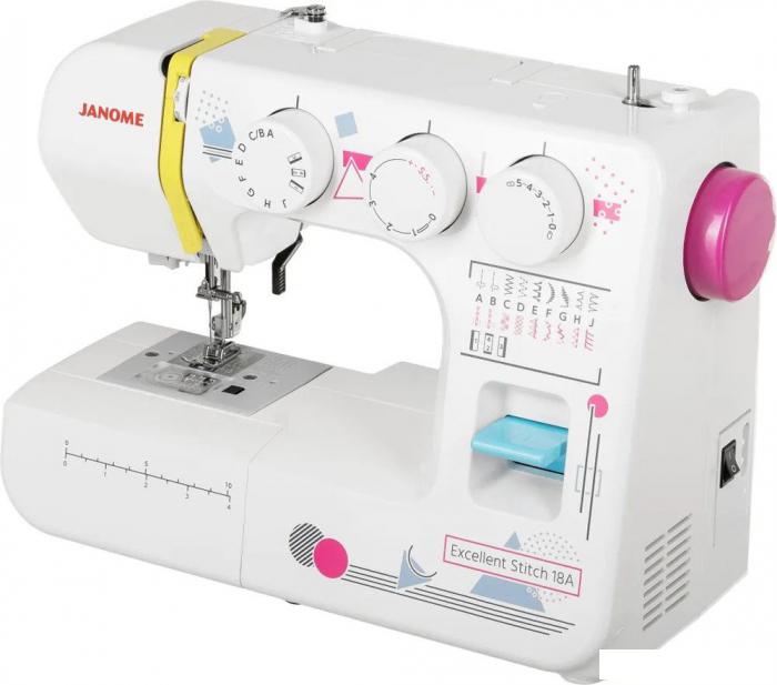 Электромеханическая швейная машина Janome Excellent Stitch 18A - фото