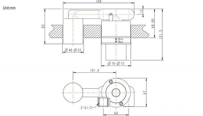 Скрытый механизм Bravat D968K-ENG - фото