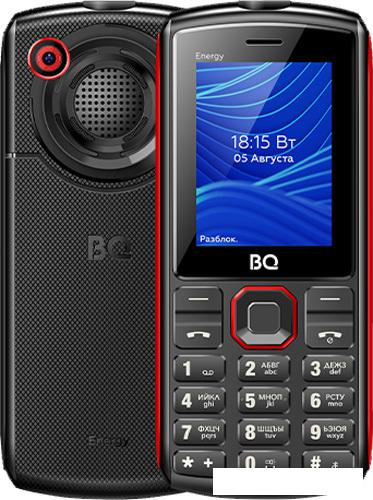 Кнопочный телефон BQ-Mobile BQ-2452 Energy (черный/красный) - фото