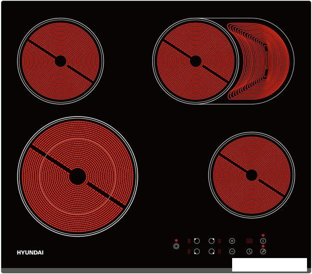 Варочная панель Hyundai HHE 6670 BG - фото