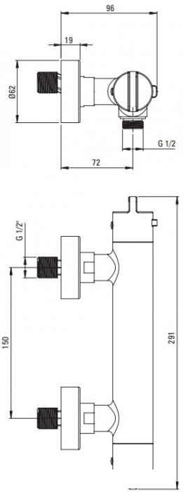 Смеситель Deante Stal BCH F4BT - фото