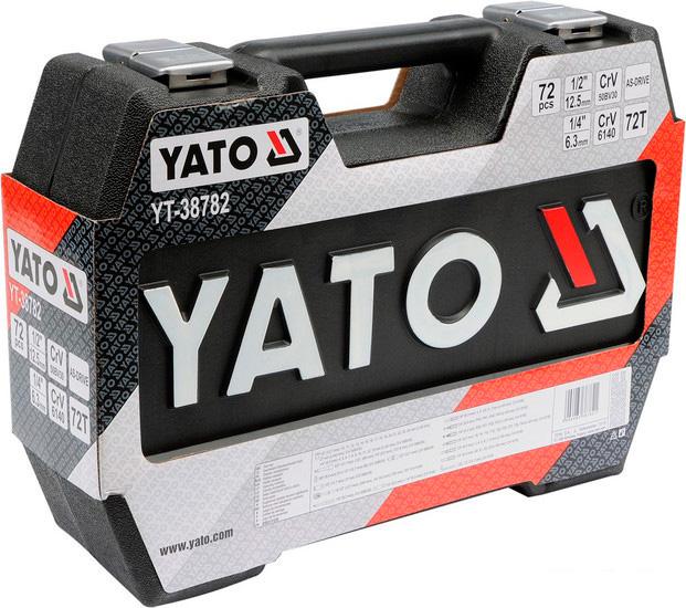 Набор торцевых головок и бит Yato YT-38782 72 предмета - фото