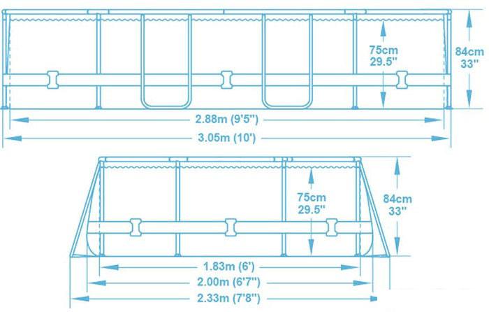 Каркасный бассейн Bestway Power Steel 5614A (305х200х84) - фото