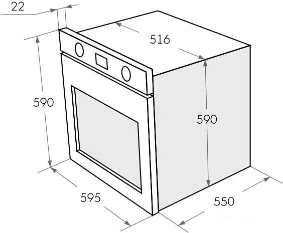 Духовой шкаф MAUNFELD AEOC.575B - фото