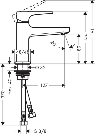 Смеситель Hansgrohe Metropol 74500000 - фото