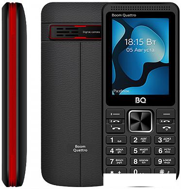 Кнопочный телефон BQ-Mobile BQ-2455 Boom Quattro (черный) - фото