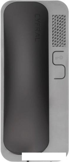 Абонентское аудиоустройство Cyfral Unifon Smart D (серый, с черной трубкой) - фото
