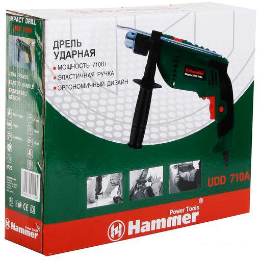 Ударная дрель Hammer UDD710A - фото