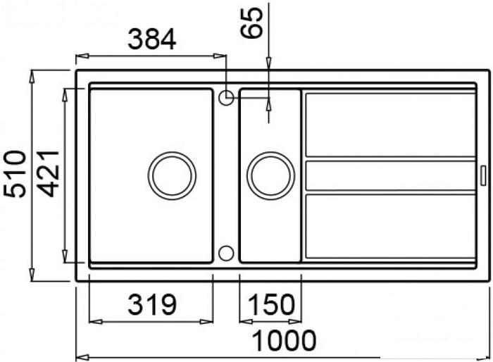 Кухонная мойка Elleci Best 475 Espresso M78 - фото