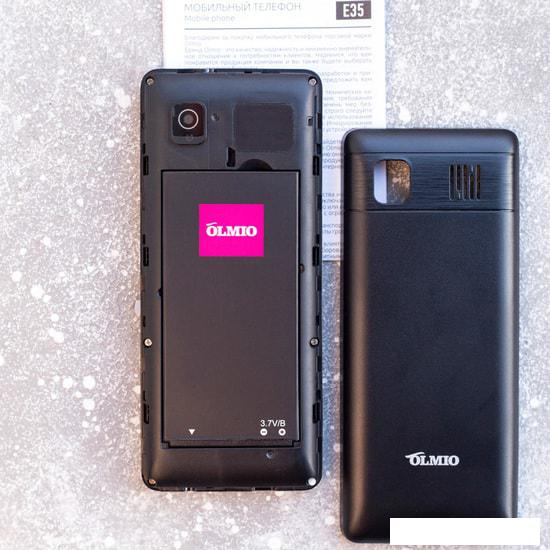Кнопочный телефон Olmio E35 (черный) - фото