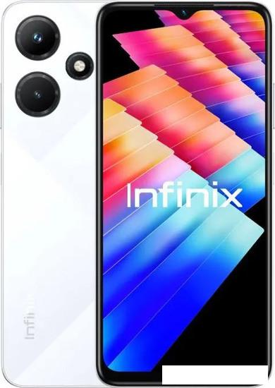 Смартфон Infinix Hot 30i X669D 4GB/128GB (кристально-белый) - фото