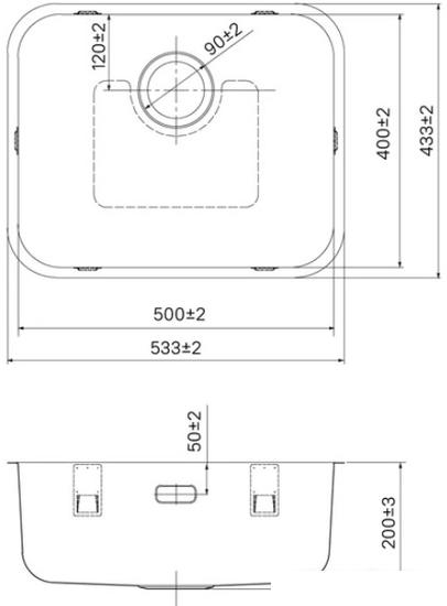 Кухонная мойка IDDIS Mate MAT53S0i77 - фото