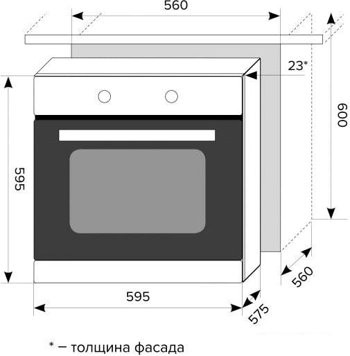 Духовой шкаф LEX EDM 072 C IV - фото