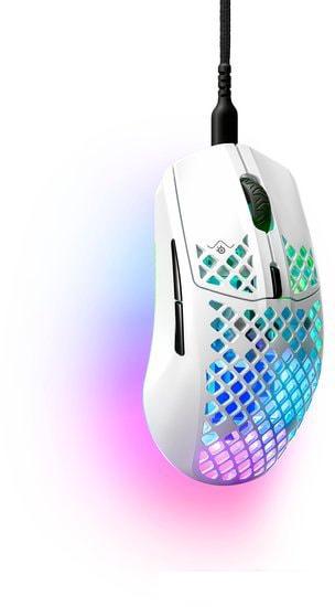 Игровая мышь SteelSeries Aerox 3 2022 Edition (белая) - фото