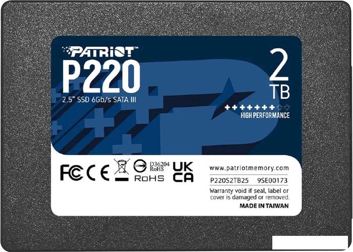 SSD Patriot P220 2TB P220S2TB25 - фото