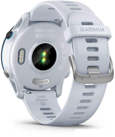 Умные часы Garmin Forerunner 255 Music 46 мм (белый камень) - фото