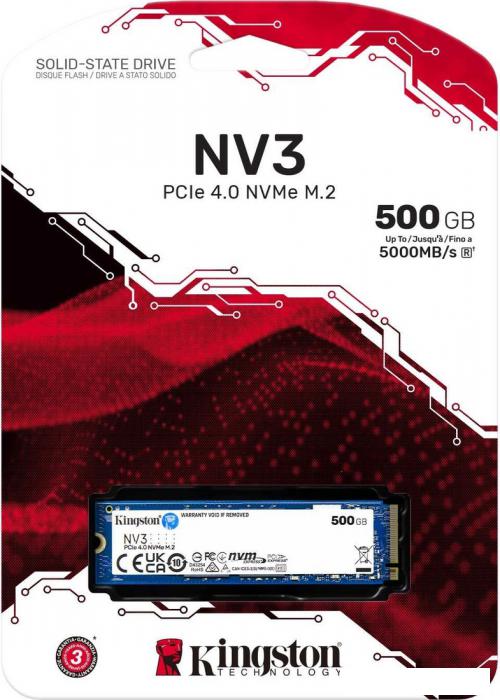 SSD Kingston NV3 500GB SNV3S/500G - фото