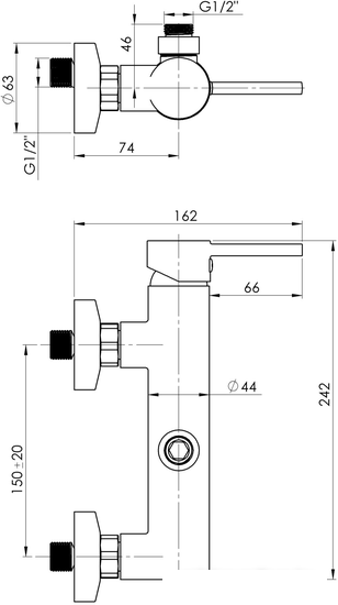 Смеситель Rubineta Ultra-15/D - фото