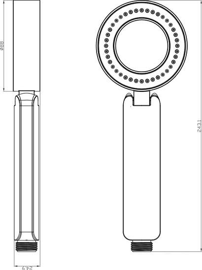 Душевая лейка Lemark LM8115C - фото