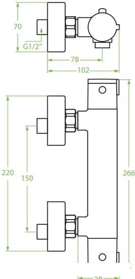 Смеситель Laveo Termico BAT 04TD - фото