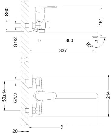 Смеситель Lemark Point LM0351C - фото