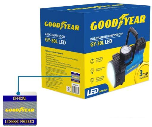 Автомобильный компрессор Goodyear GY-30L LED - фото