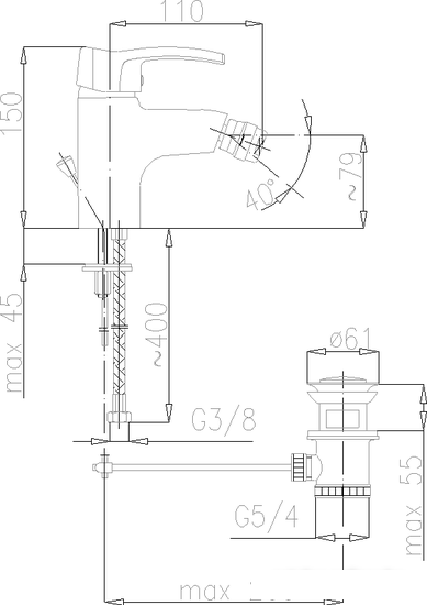 Смеситель Armatura Kwarc 4207-015-00 - фото