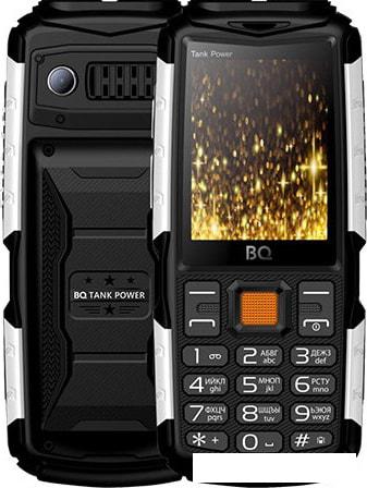 Мобильный телефон BQ-Mobile BQ-2430 Tank Power (черный/серебристый) - фото