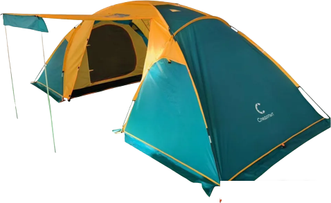 Кемпинговая палатка Следопыт Yukon 4 (оранжевый) - фото
