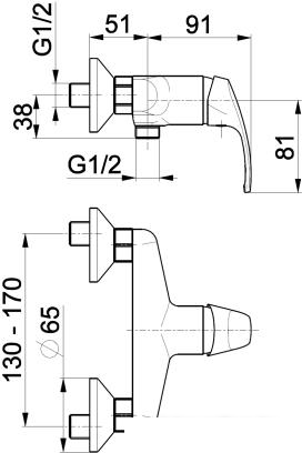 Смеситель Armatura Krzem 4216-010-00 - фото