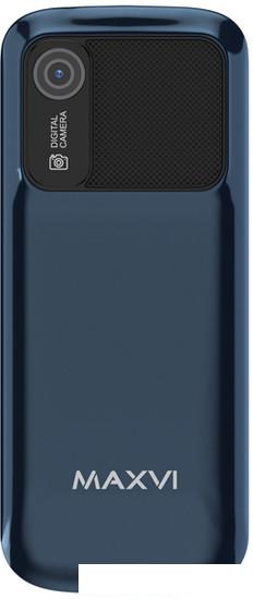 Кнопочный телефон Maxvi P30 (синий) - фото