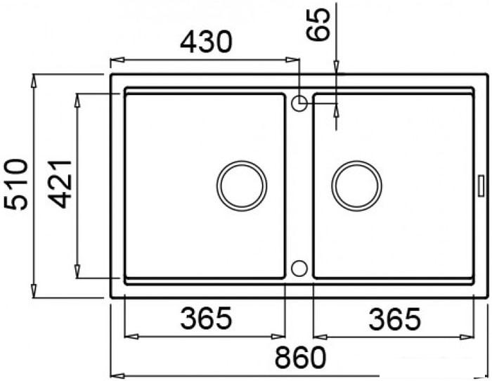 Кухонная мойка Elleci Best 450 Bianco G68 - фото