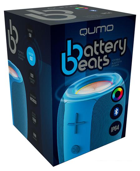 Беспроводная колонка QUMO BatteryBeats (синий) - фото