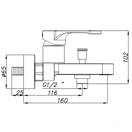 Смеситель Azario Viano AZ-15830501 - фото