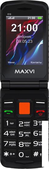 Кнопочный телефон Maxvi E10 (оранжевый) - фото