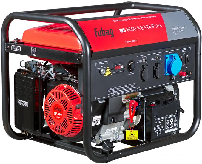 Бензиновый генератор Fubag BS 8500 A ES Duplex (с коннектором автоматики) - фото