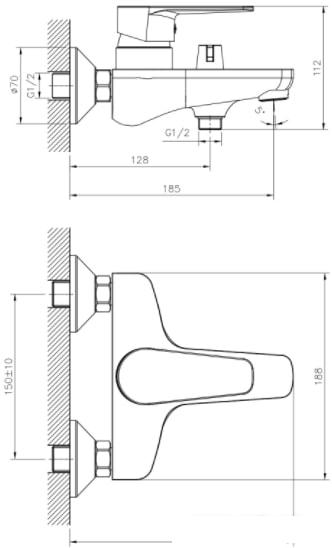 Смеситель Decoroom DR71043 - фото