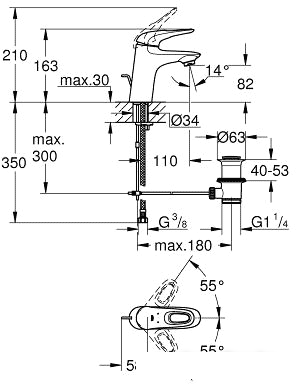 Смеситель Grohe Eurostyle 33558LS3 - фото