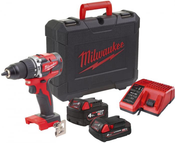 Ударная дрель-шуруповерт Milwaukee M18 M18CBLPD-422C 4933472116 (с 2-мя АКБ 4 Ач + 2 Ач, кейс) - фото