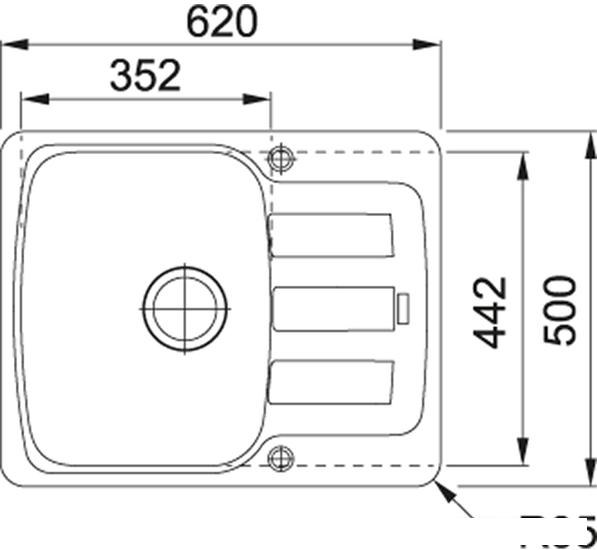 Кухонная мойка Franke Antea AZG 611-62 (сахара) - фото