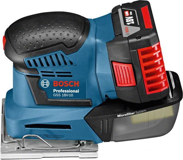 Виброшлифмашина Bosch GSS 18V-10 Professional [06019D0200] - фото